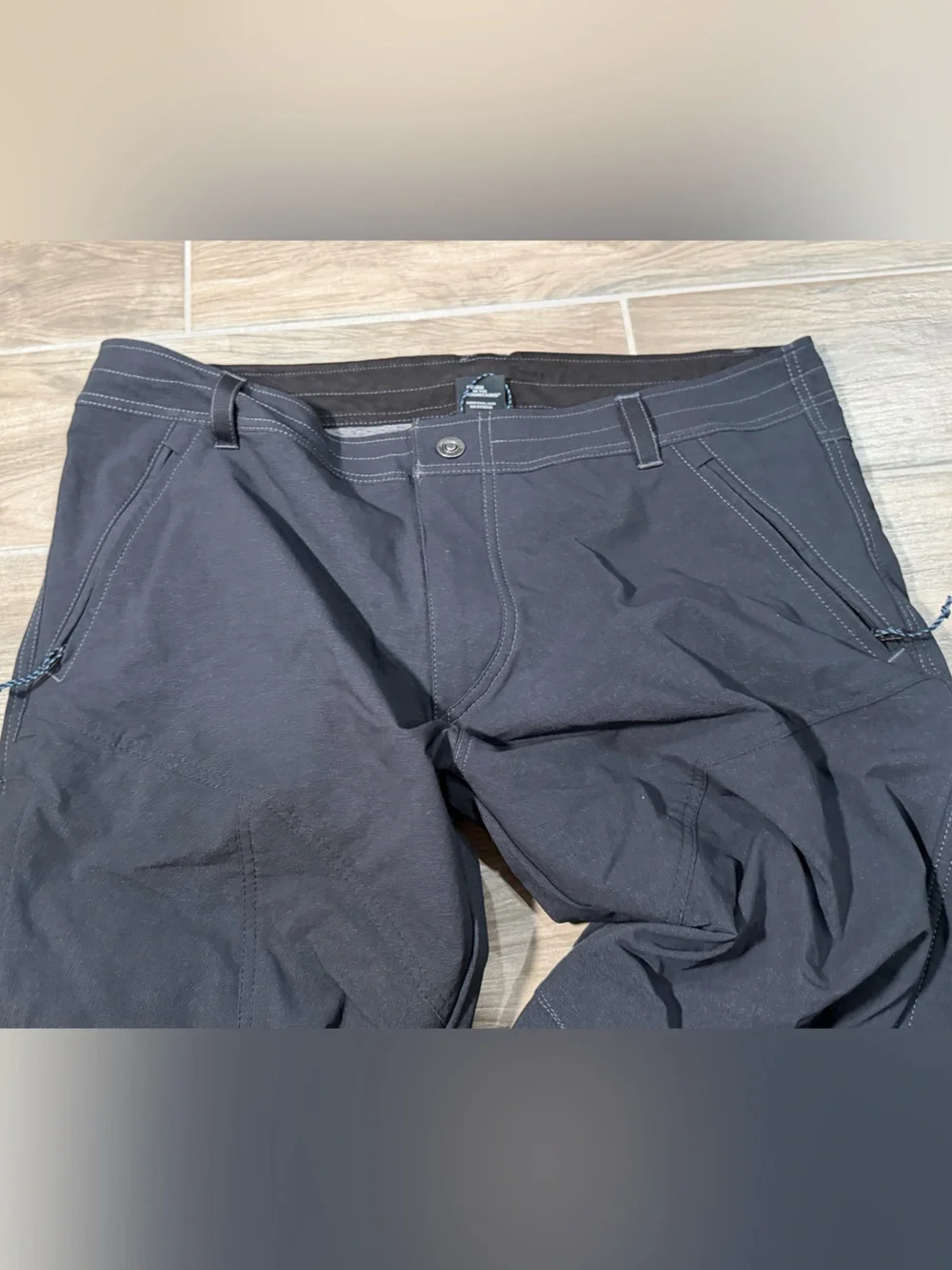 Kuhl Klash Pants Mens 38x32 Black Reinforced Scuff Guards Hiking Outdoor